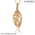 32670 Xuping new arrival top grau chique oval pingente em forma de ouro artificial de jóias por atacado